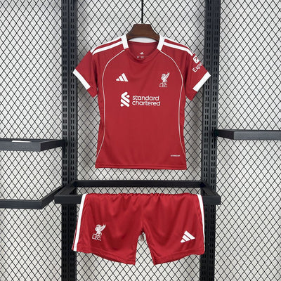 Liverpool FC 2025/26 Home Kids Kit