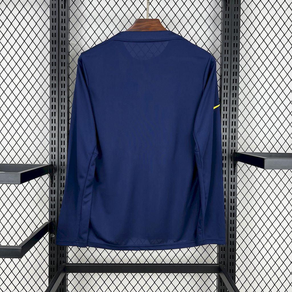 Men's Atlético de Madrid 2025/26 Yellow Pré-Match Training Long Sleeve Jersey