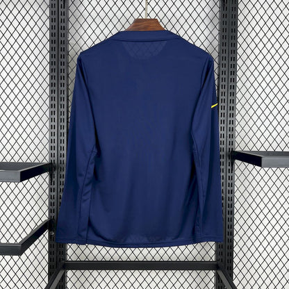 Men's Atlético de Madrid 2025/26 Yellow Pré-Match Training Long Sleeve Jersey