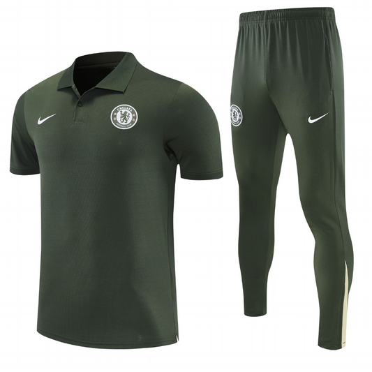 Chelsea FC 2026 Adult's Polo & Training Pants Set