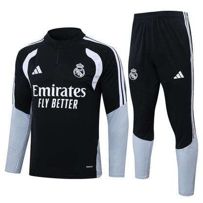 Real Madrid Kids Football Training Tracksuit – Half-Zip