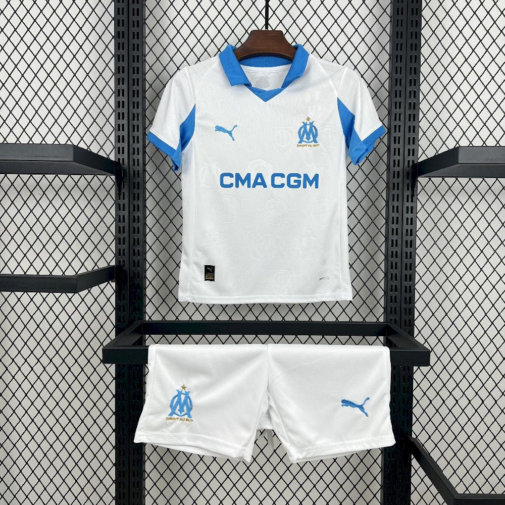Kid's Olympique Marseille 2025/26 Home Kit