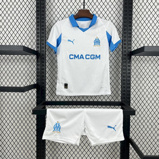 Kid's Olympique Marseille 2025/26 Home Kit