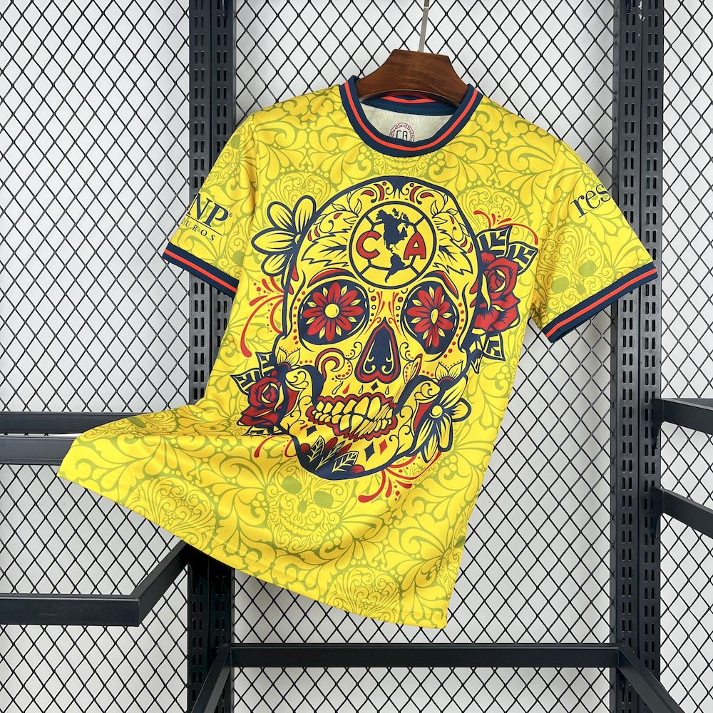Men’s Club America 2025/26 Yellow Halloween Edition Jersey