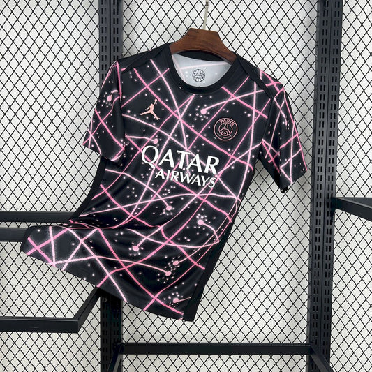 Men's Paris Saint-Germain 2025/26 Pink Pré-Match Training Jersey