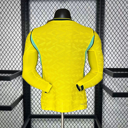 Men’s Brazil 2026 Home Long Sleeve Jersey - Player Version