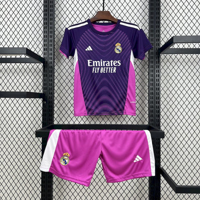 Kid's Real Madrid 2025/26 Purple GK Kit
