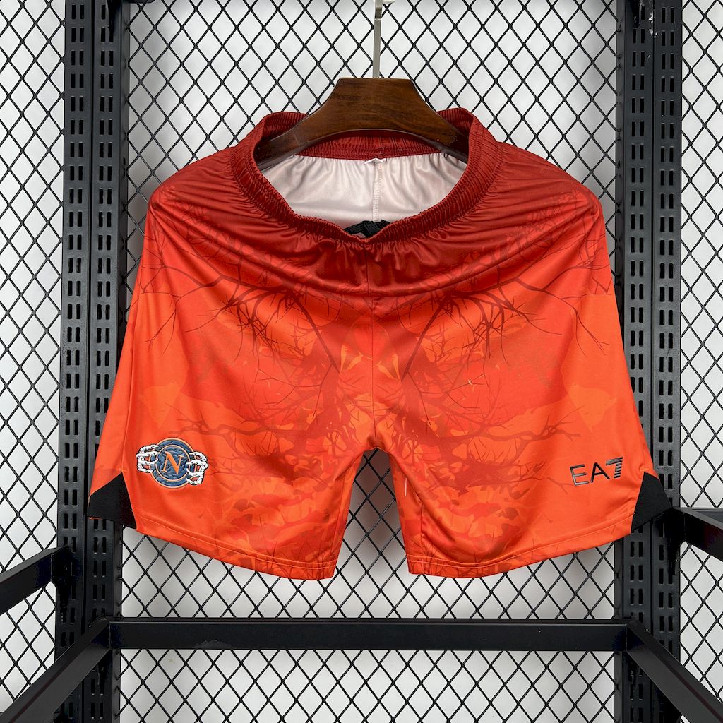 Men’s SSC Napoli 2025/26 Orange Halloween Edition Shorts