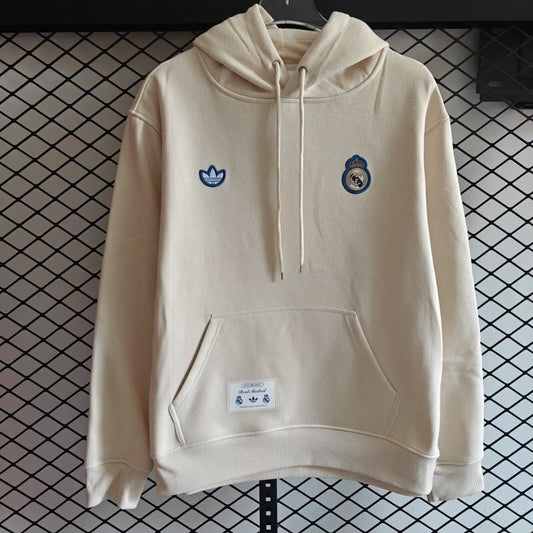 Real Madrid 2025/26 Beige Hoodie