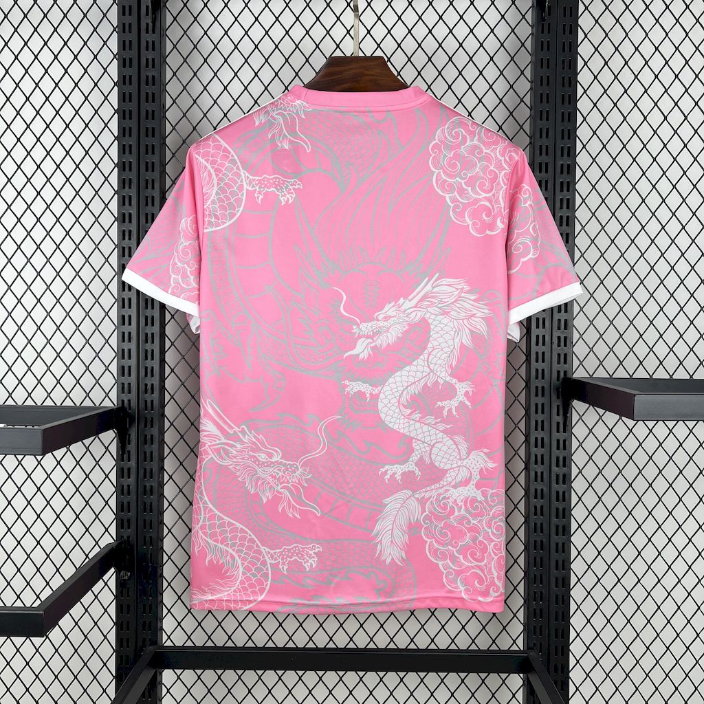 Men's Real Madrid 2025/26 Pink Dragon Edition Jersey