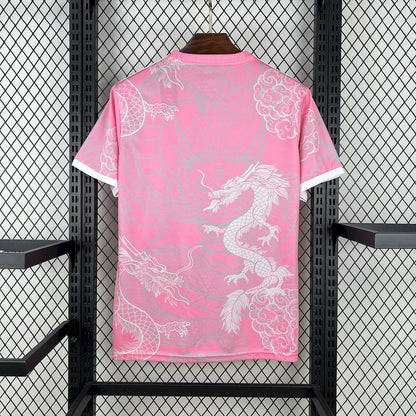Men's Real Madrid 2025/26 Pink Dragon Edition Jersey
