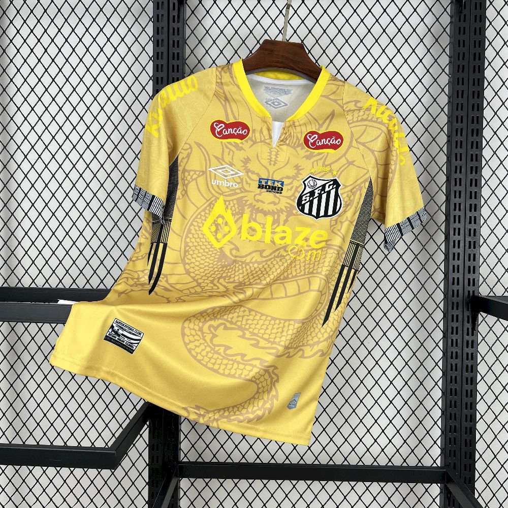 Men's Santos FC 2025 Golden Dragon Edition Jersey