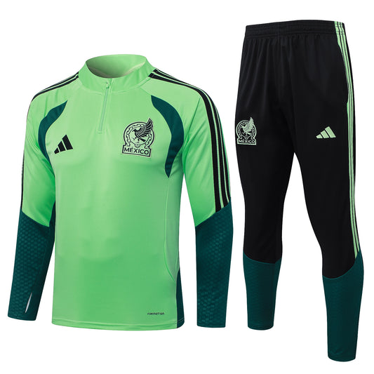 Mexico Adults Football Training Tracksuit – Half-Zip