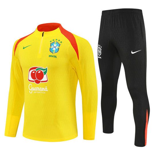 Brazil 2025/26 Half-Zip Training Set – Essential Edition