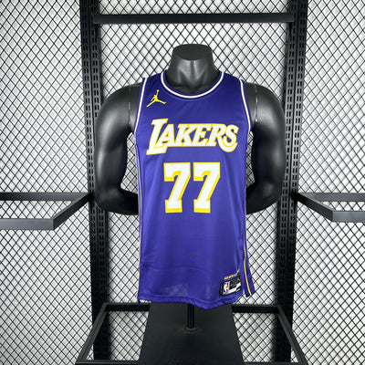 Men’s L.A. Lakers #77 Dončić Jersey – Purple
