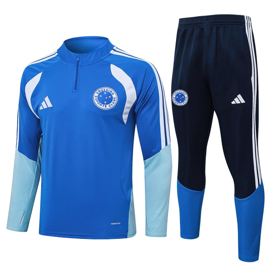 Cruzeiro Adults Football Training Tracksuit – Half-Zip