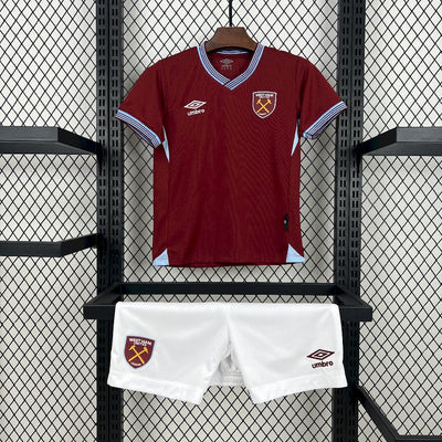 West Ham United 2025/26 Home Kids Kit