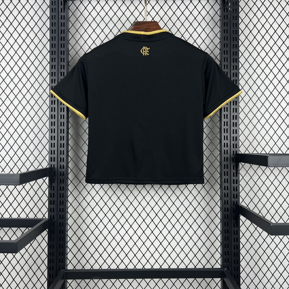 Women's Flamengo 2025 Black Cropped Jersey