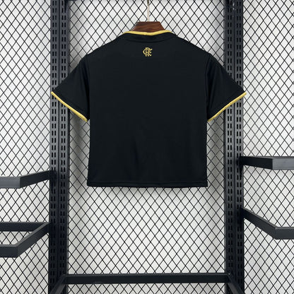 Women's Flamengo 2025 Black Cropped Jersey