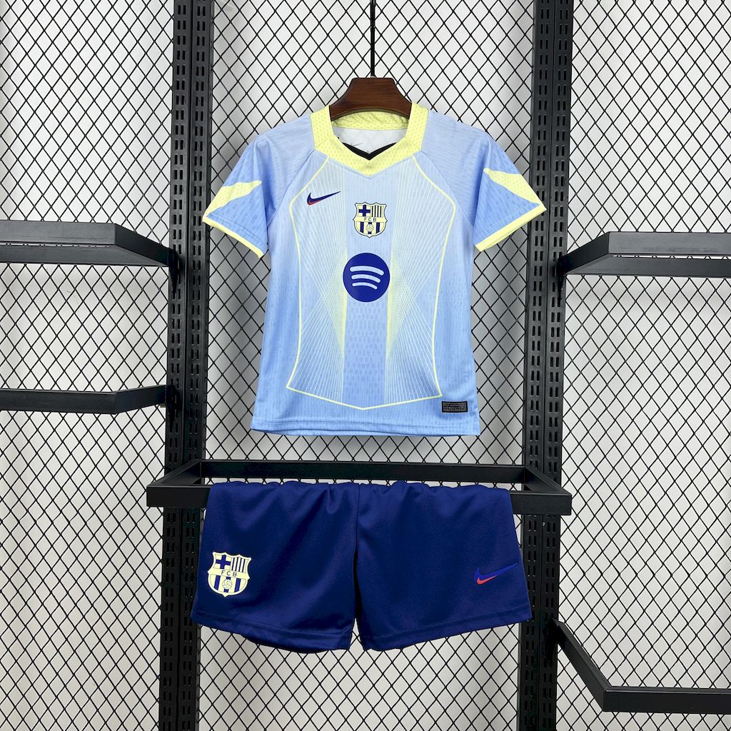 Kid's FC Barcelona 2025/26 Blue Special Edition Jersey