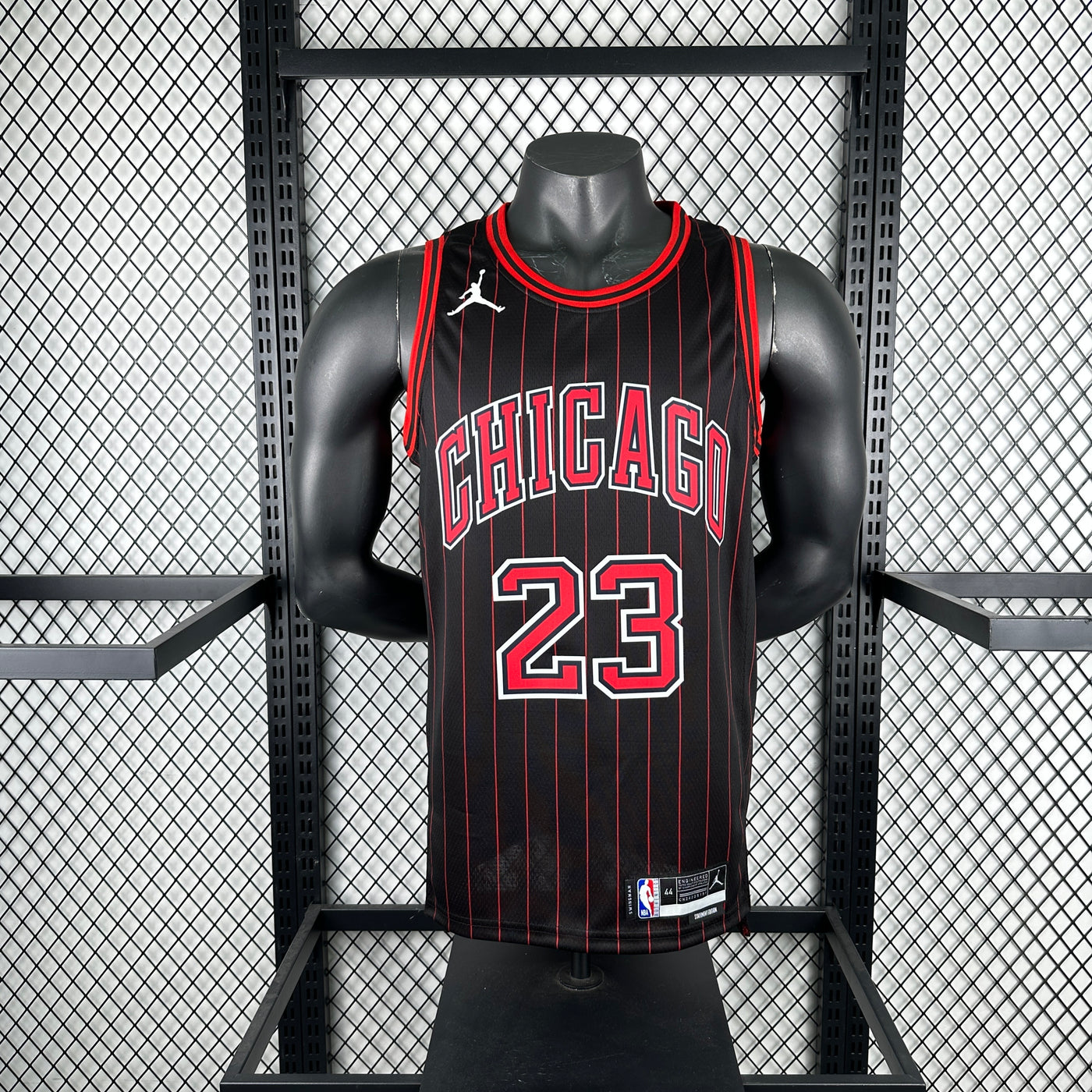 Men’s Chicago Bulls #23 Jordan Jersey – Black & Red