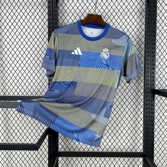 Men's Real Madrid 2025/26 Grey Pré-Match Training Jersey