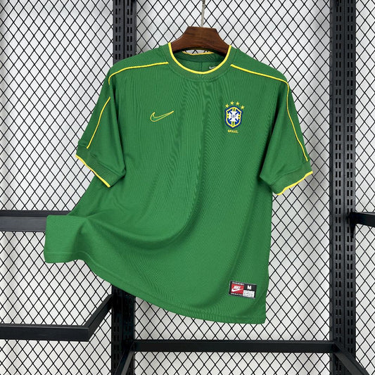 Retro's Brazil 1998 Green GK Jersey