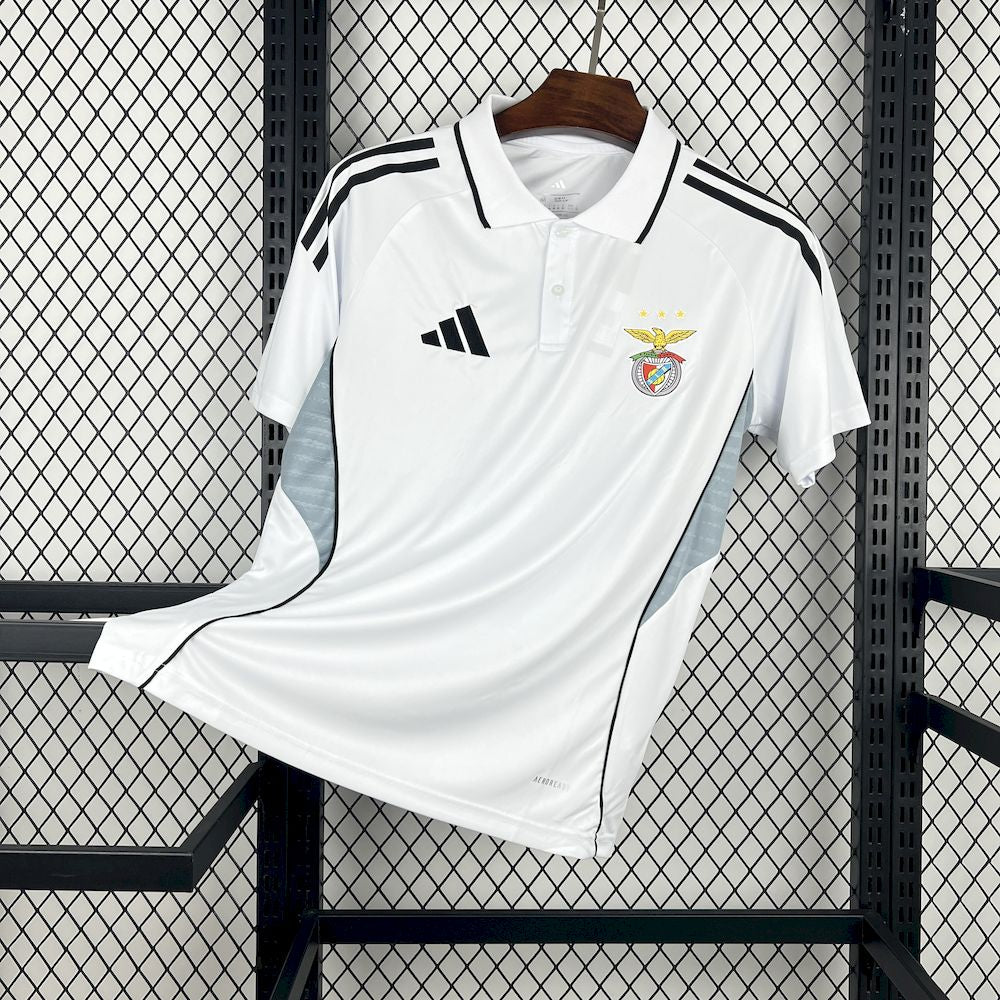 Men’s SL Benfica 2025/26 White Polo Shirt