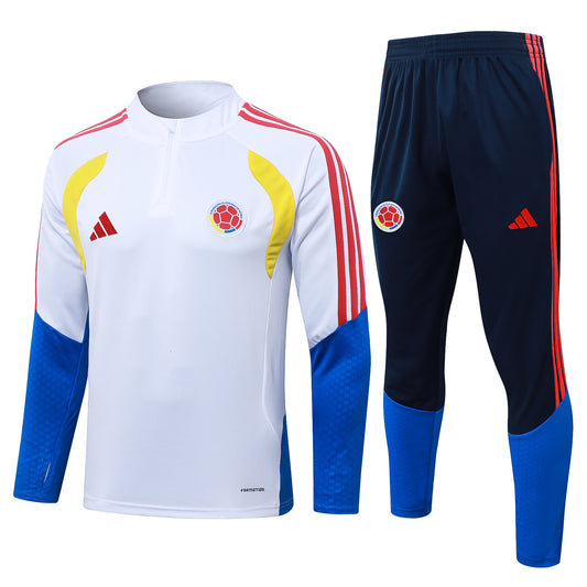 Colombia Adults Football Training Tracksuit – Half-Zip