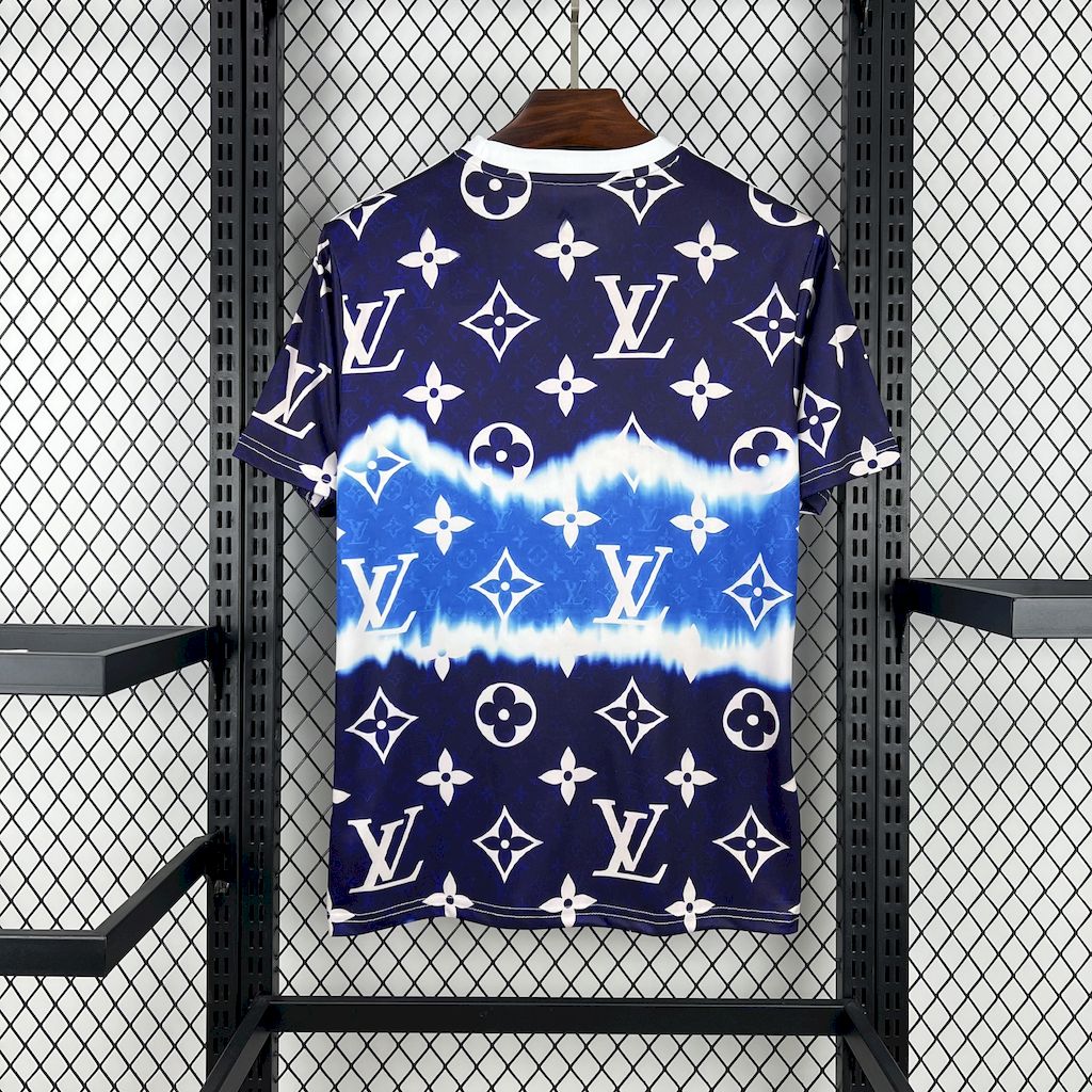 Men's Real Madrid 2025/26 LV Special Edition Blue Jersey