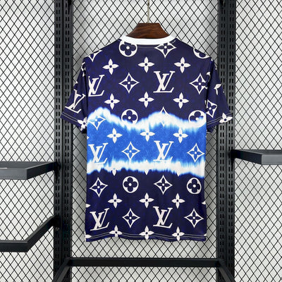 Men's Real Madrid 2025/26 LV Special Edition Blue Jersey