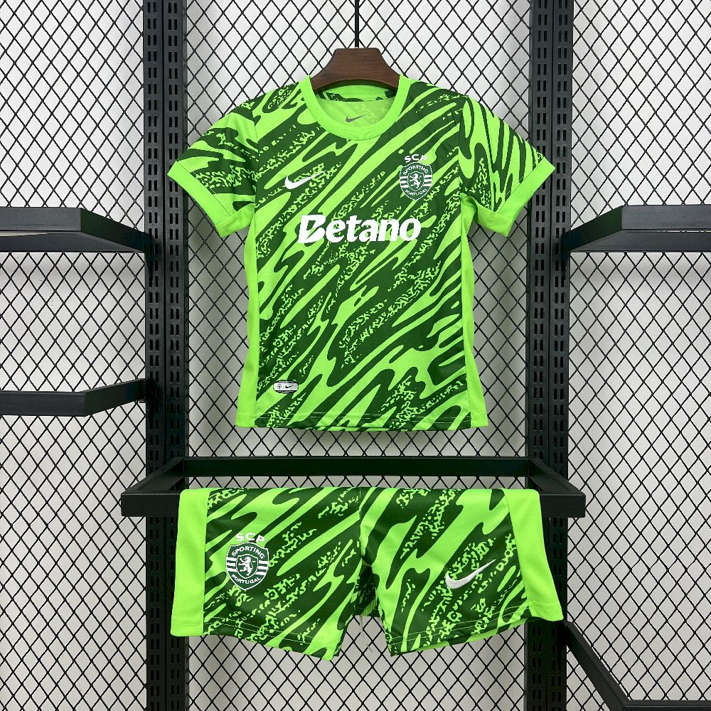 Kid's Sporting CP 2025/26 Green GK Kit