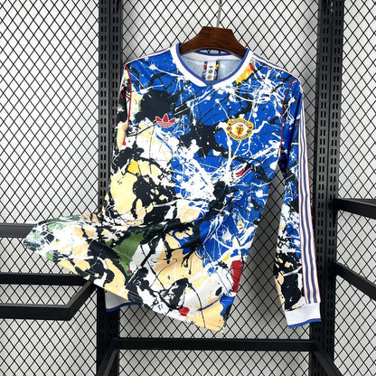 Men’s Manchester United 2026 Stone Roses Long Sleeve Edition Jersey