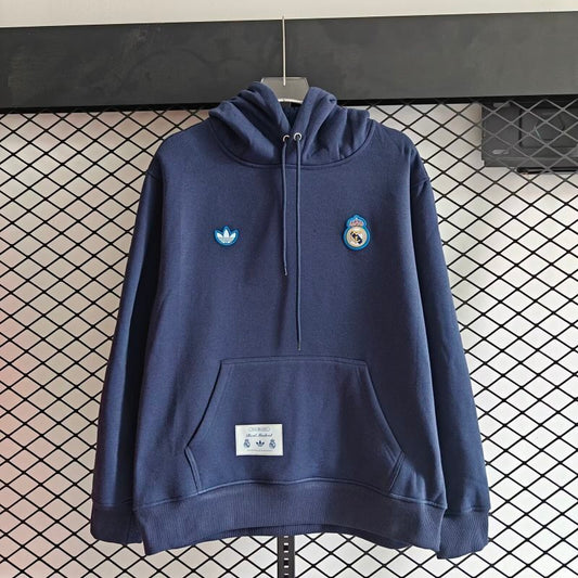 Real Madrid 2025/26 Dark Blue Hoodie