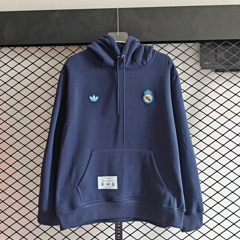 Real Madrid 2025/26 Dark Blue Hoodie