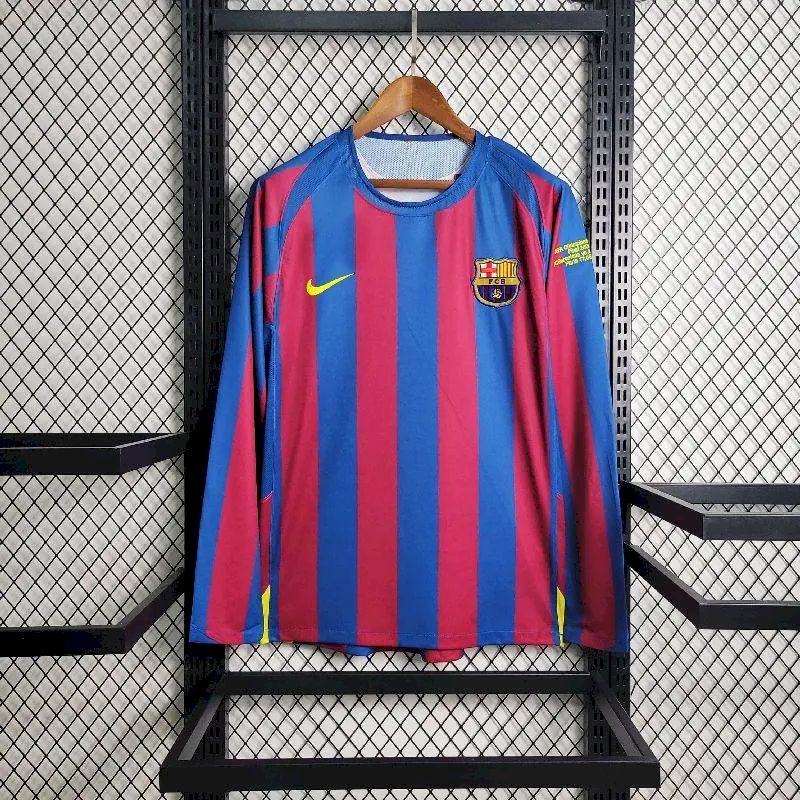 Retro's FC Barcelona 2005/06 Home Long Sleeve UCL Final Edition Jersey