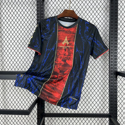Men's Paris Saint-Germain 2025/26 Red/Blue UCL Champions Special Edition Jersey II
