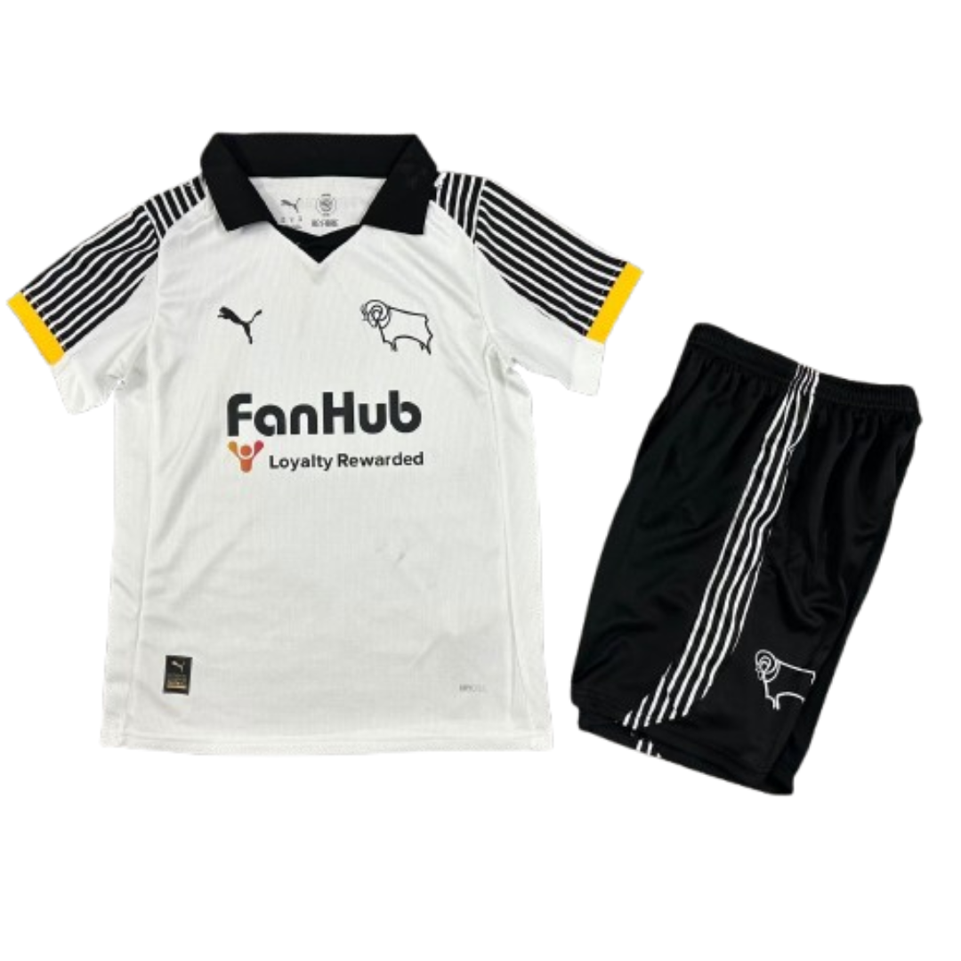 Kid's Derby County 2025/26 Home Kit