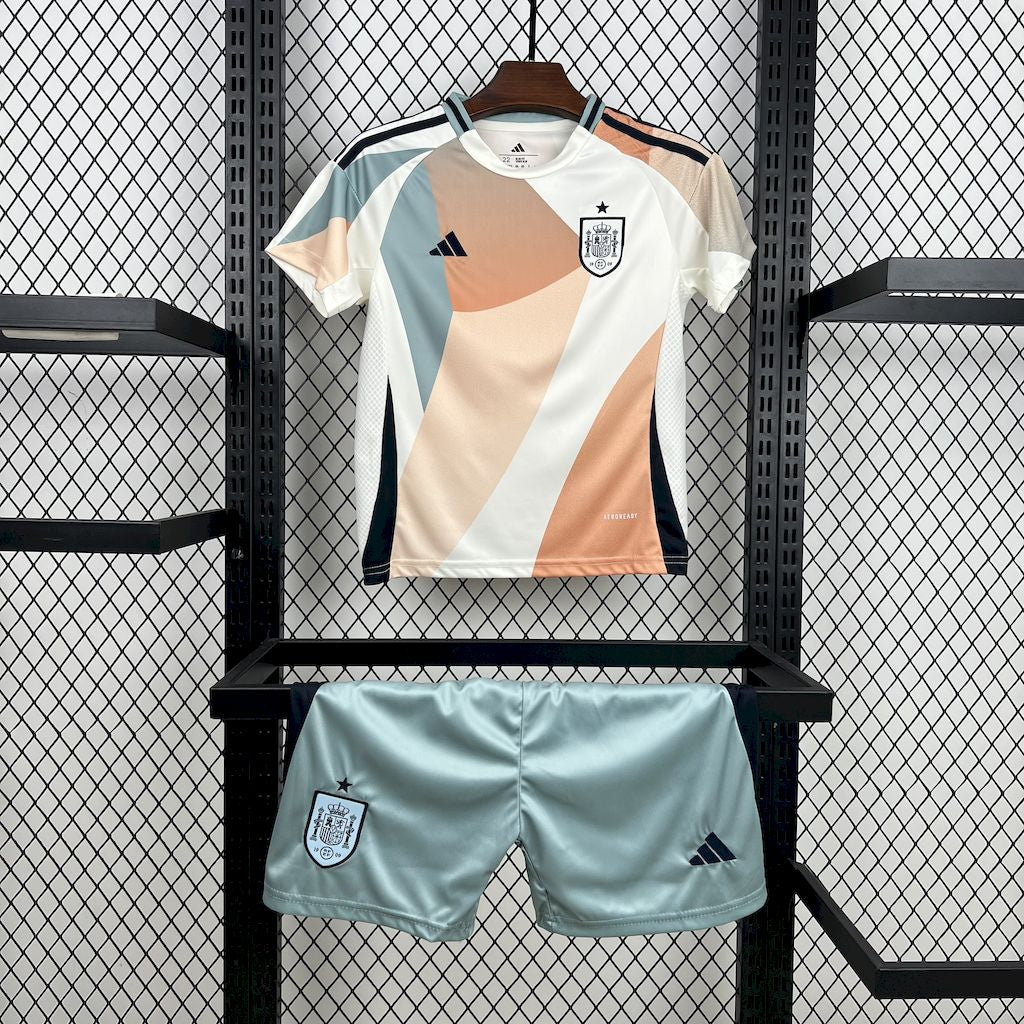 Kid’s Spain 2025/26 Away Jersey - Women's Euro Edition