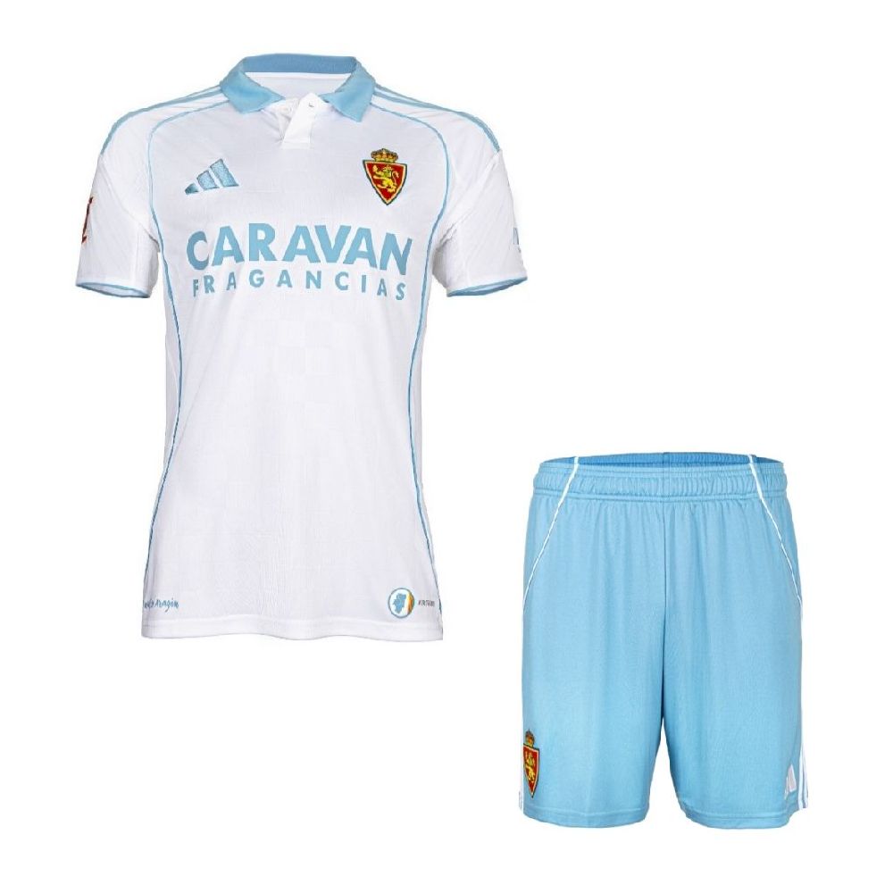 Kid's Real Zaragoza 2025/26 Home Kit