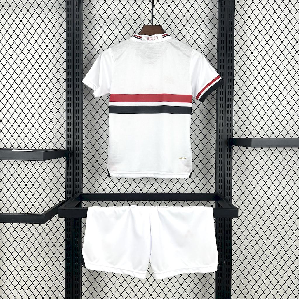 São Paulo FC 2025 Home Kids Kit