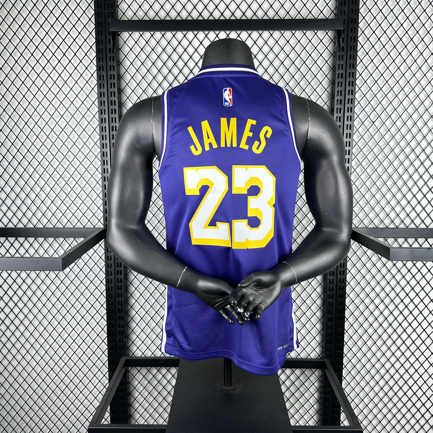 Men’s L.A. Lakers #23 James Jersey – Purple