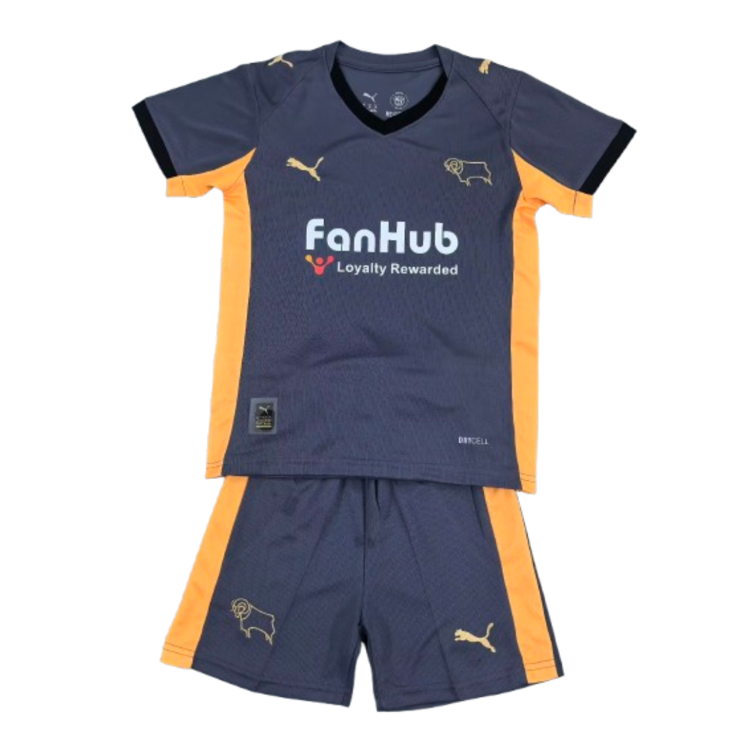 Kid's Derby County 2025/26 Away Kit