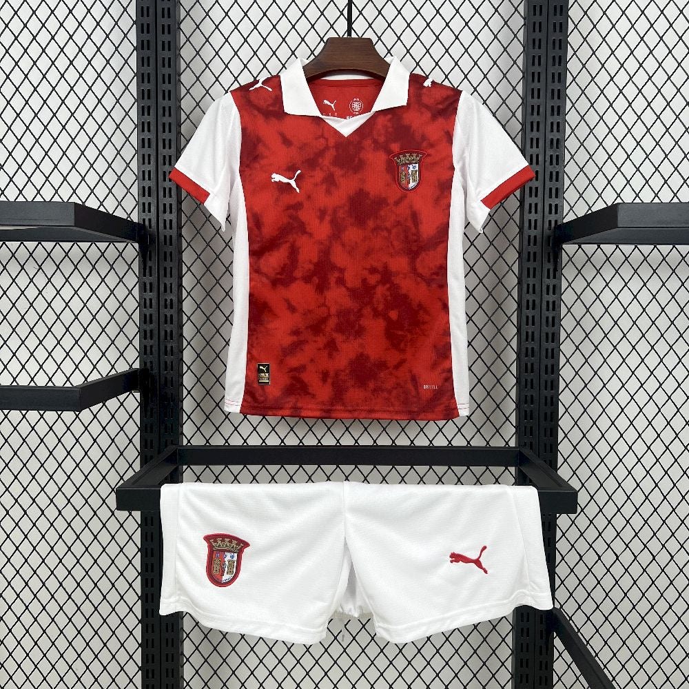 Kid's SC Braga 2025/26 Home Kit