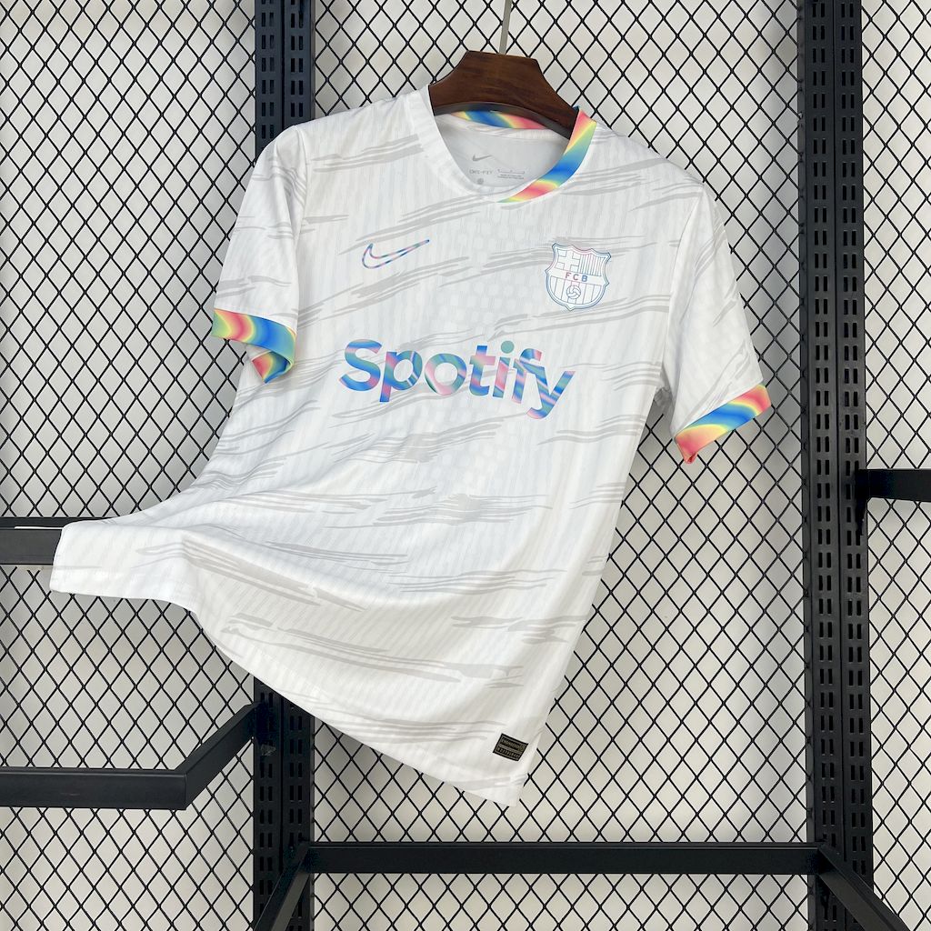 Men's FC Barcelona 2025/26 White Special Edition Jersey