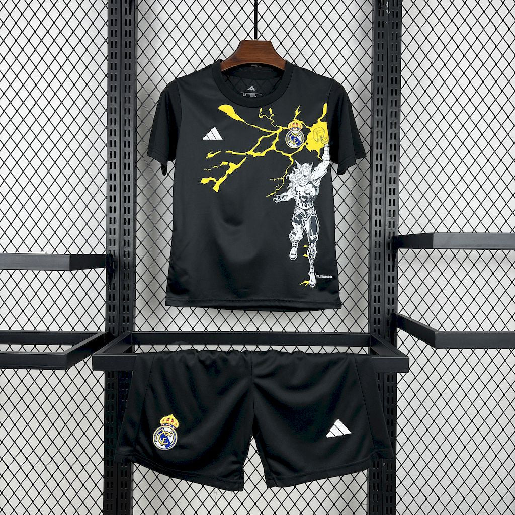Kid's Real Madrid 2025/26 Black Edition Kit