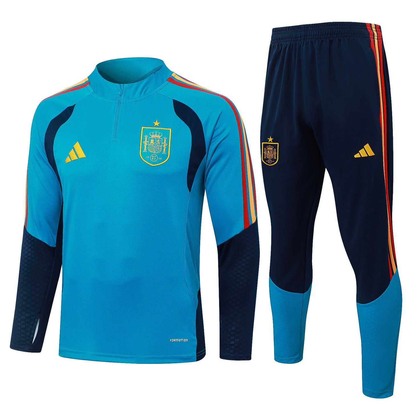 Spain Kids Football Training Tracksuit – Half-Zip