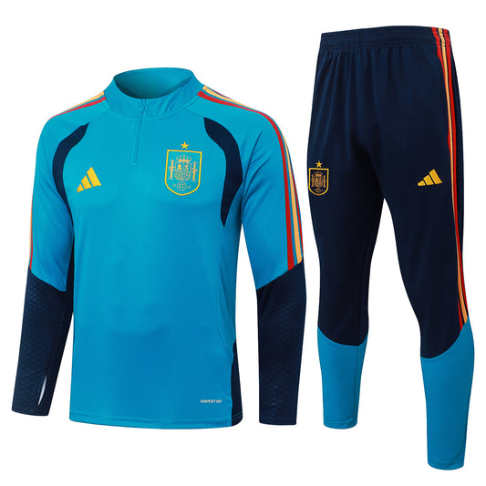 Spain Adults Football Training Tracksuit – Half-Zip