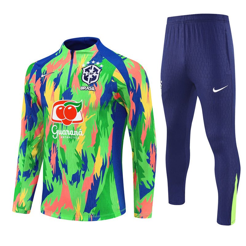 Brazil 2025/26 Half-Zip Training Set – Essential Edition