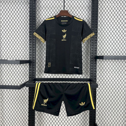 Kid's Mexico 2025/26 Black & Golden Edition Kit